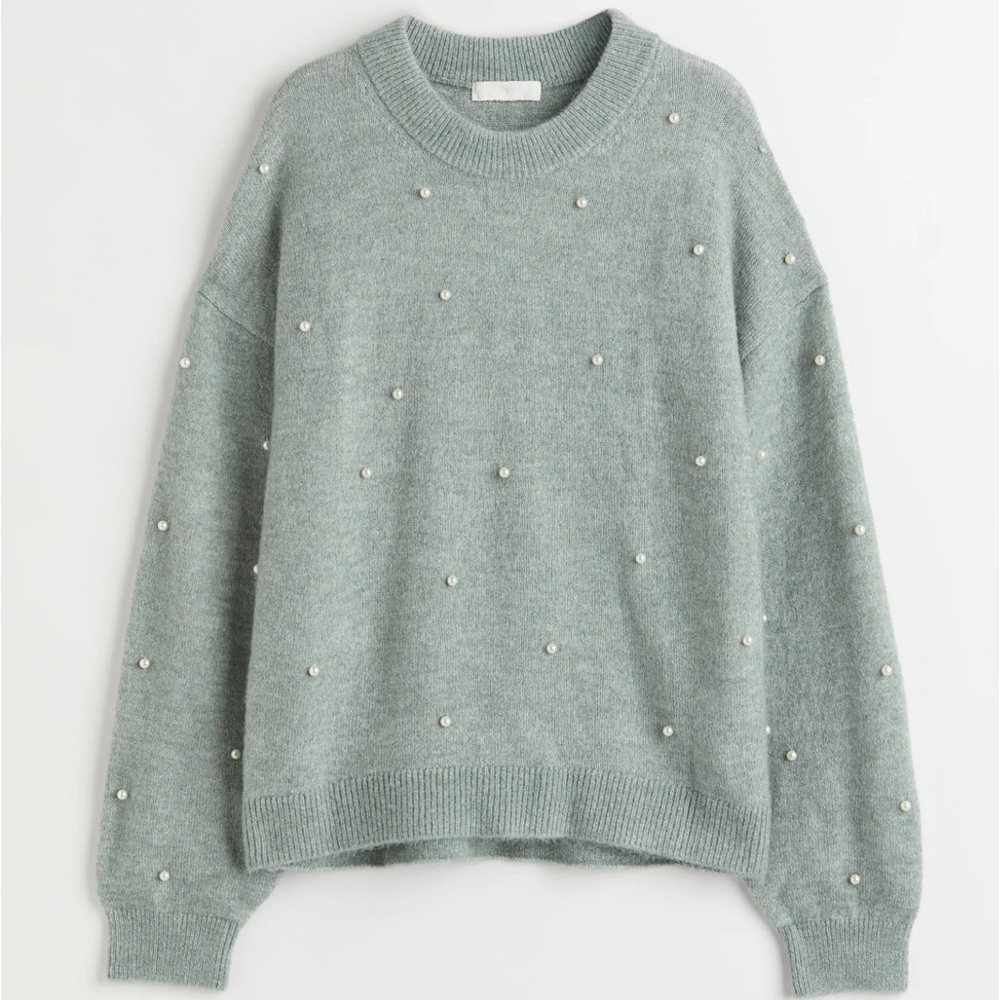 H&M Beaded Sweater